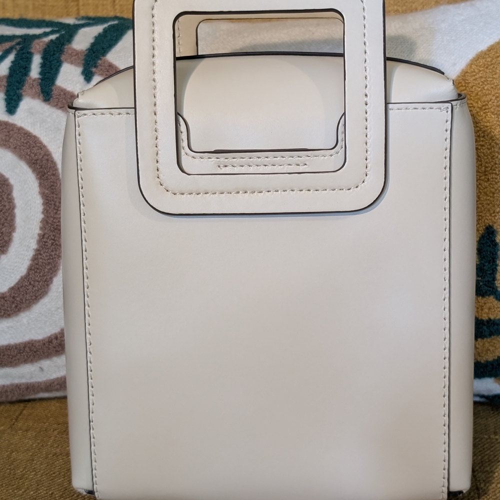 NWT STAUD Cream Mini Shoulder Bag with Black Dog - Picture 4 of 12